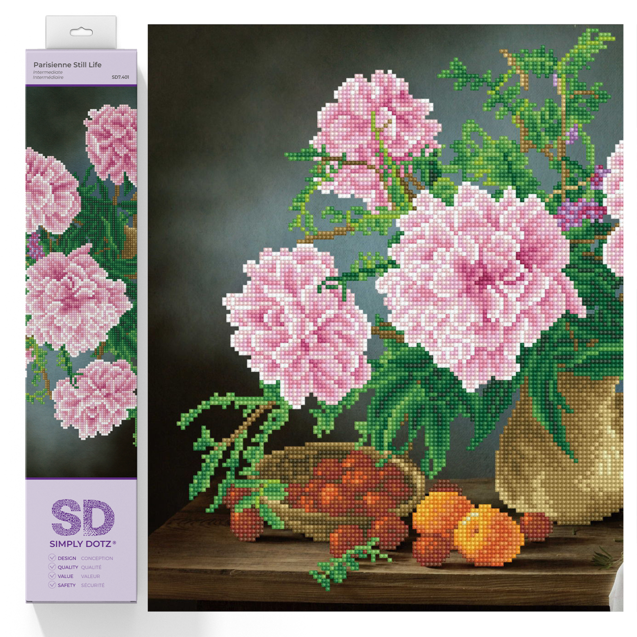 Diamond Dotz Parisienne Still Life Diamond Painting Kits for Adults - Diamond Art Kits a Relaxing Creative Craft Kit with Dotz Gems 15.8x19.7